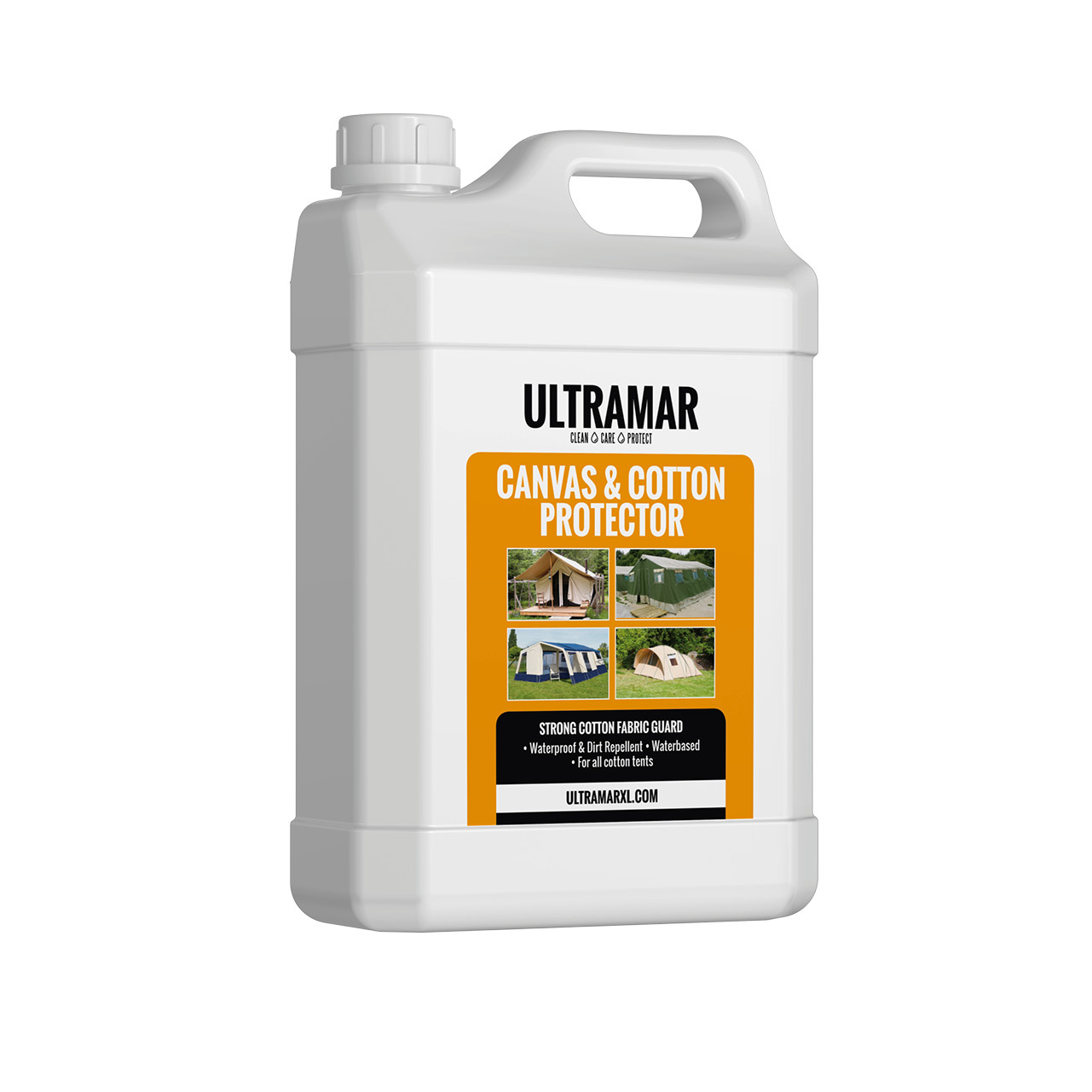 Lees meer over het artikel CANVAS & COTTON PROTECTOR Sterk Katoen Impregneermiddel van Ultramar 5 liter Car & Boat Products