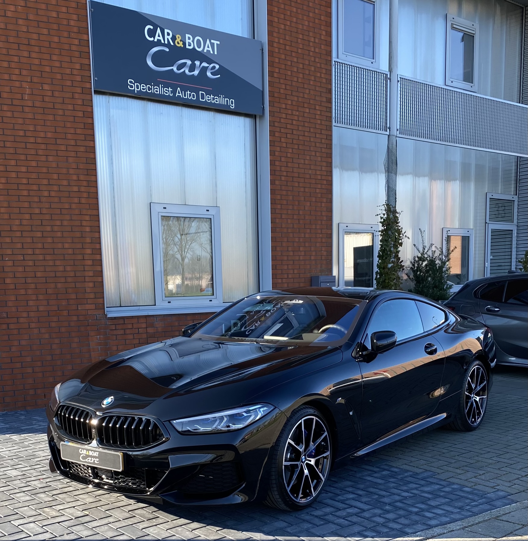 Glascoating BMW 850 Gold Car Detailing Houten